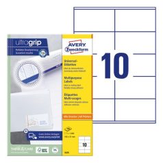  Etikett AVERY 3425 105x57mm univerzális 1000 címke/doboz 100 ív/doboz