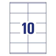   Etikett AVERY 3425 105x57mm univerzális 1000 címke/doboz 100 ív/doboz