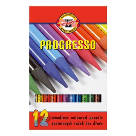Színes ceruza KOH-I-NOOR 8756 Progresso hengeres 12 darabos