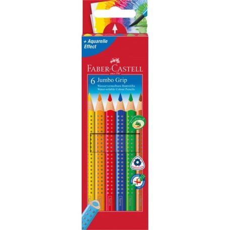 Színes ceruza FABER-CASTELL Jumbo Grip háromszögletű 6 darabos